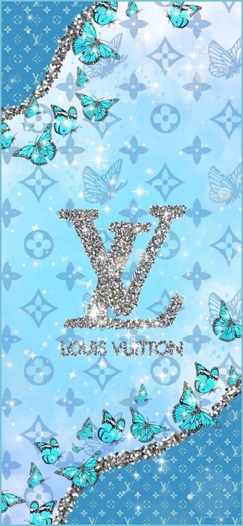 louis vuitton blue wallpaper